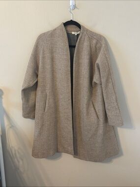 Madewell Stanza Herringbone Cotton Blend Coat